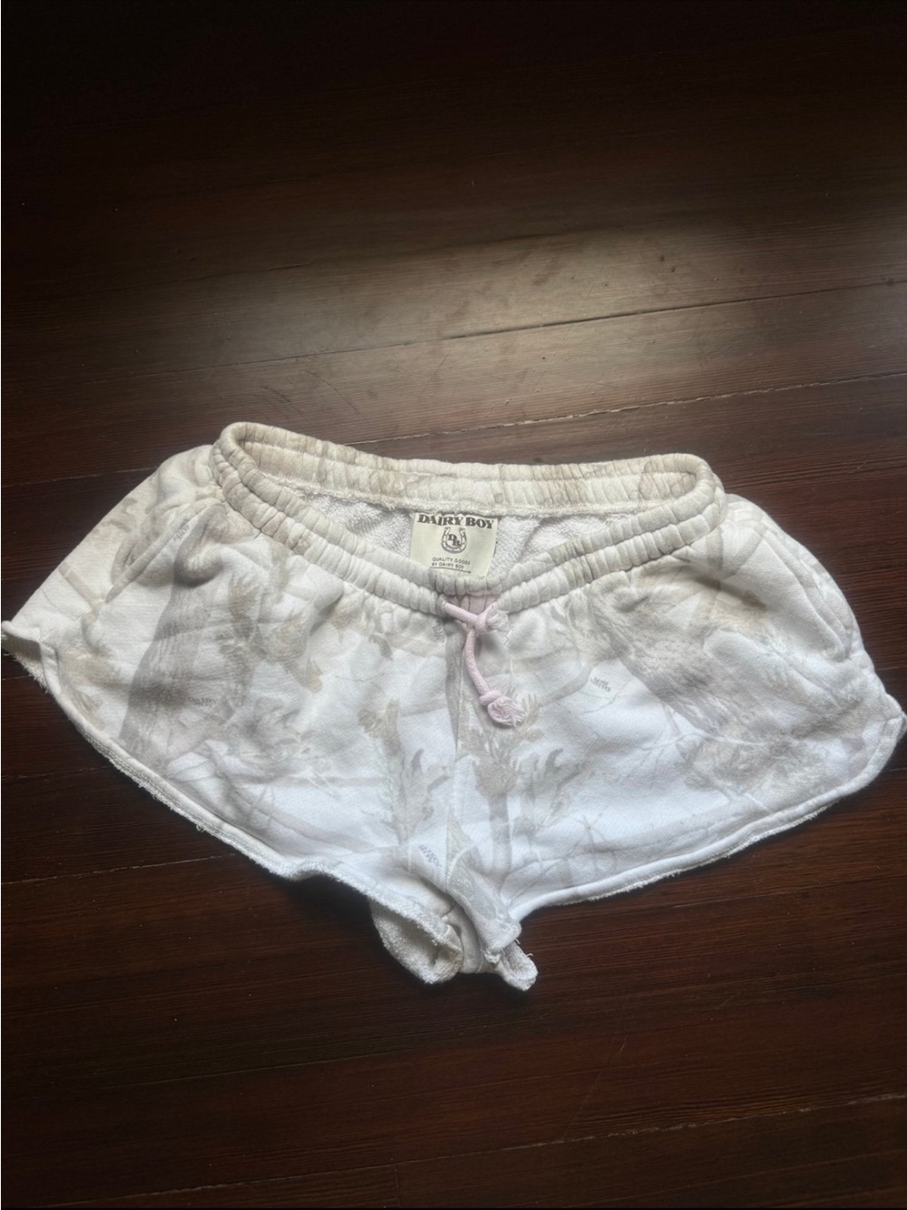 Dairy boy woodland camo shorts